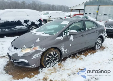 2015 Honda Civic Ex из США, поврежденный, VIN 19XFB2F87FE208423